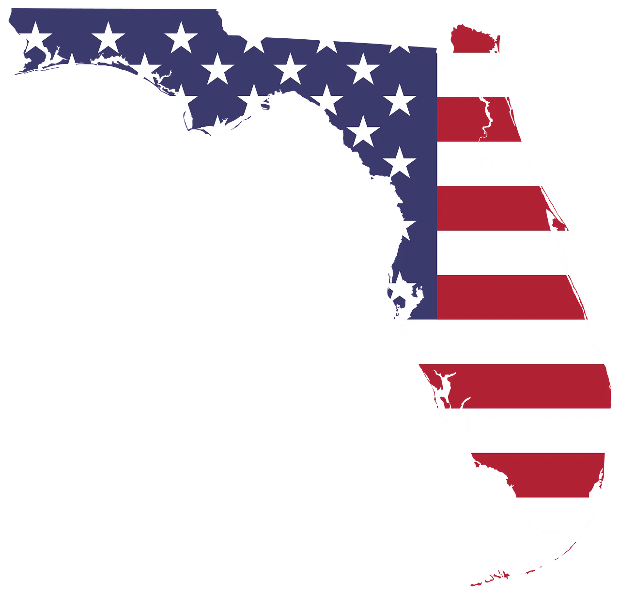 Florida American Flag Background